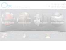 Tablet Screenshot of oxmetalprocessing.com.au